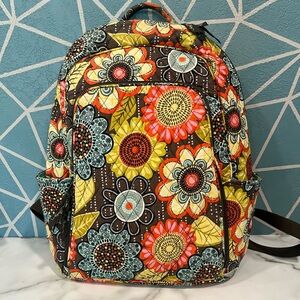 Vera Bradley Laptop Backpack in Flower Shower
